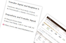 Shareholder Services