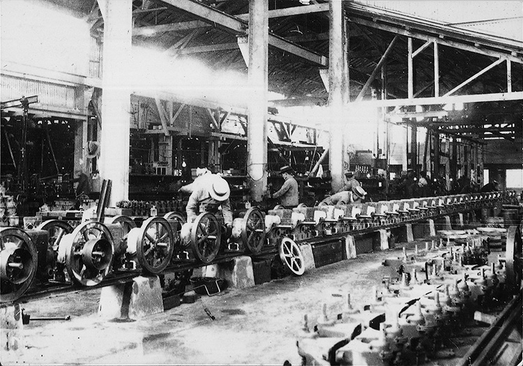 Inside of the Tobata Casting Factory Inside of the Tobata Casting Factory